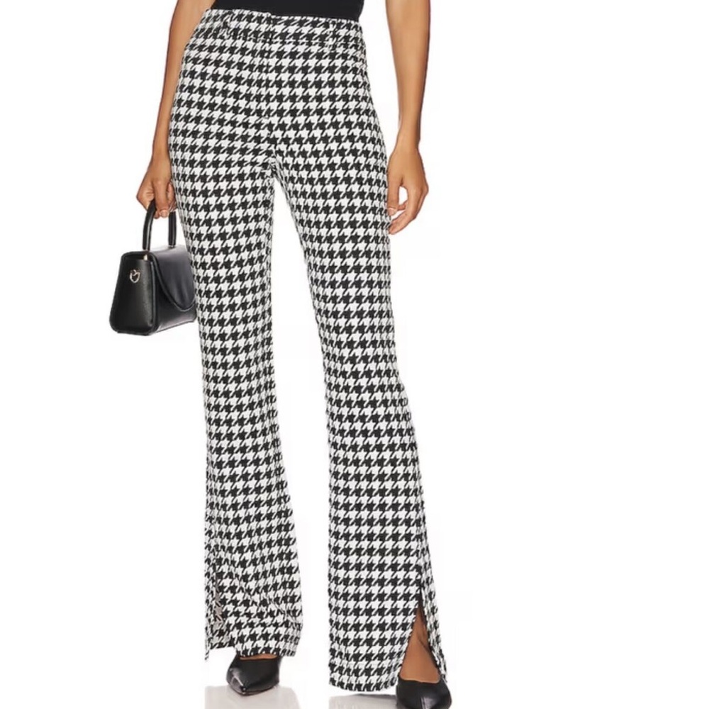 ANINE BING houndstooth printed pants